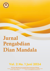 					View Vol. 2 No. 1 (2024): June : Jurnal Pengabdian Dian Mandala 
				